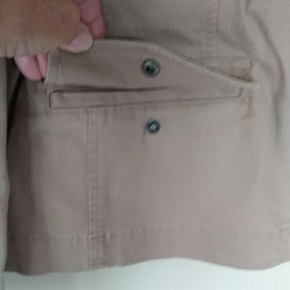 NEW Talbots Hidden Zipper Blazer Jacket M Tan Brown - Picture 5 of 16